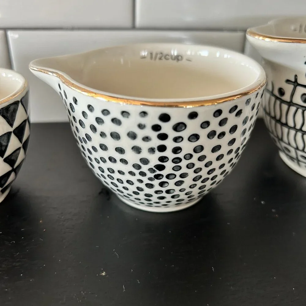 Ceramic Nesting Measuring Cups Set of 4